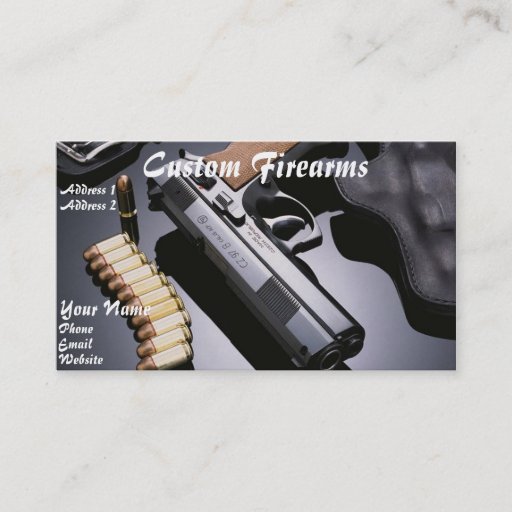 Customizable FFL dealer business card 5