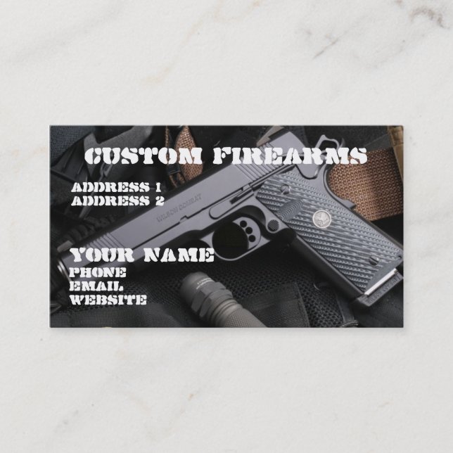 FFL dealer business card 8 (Front)
