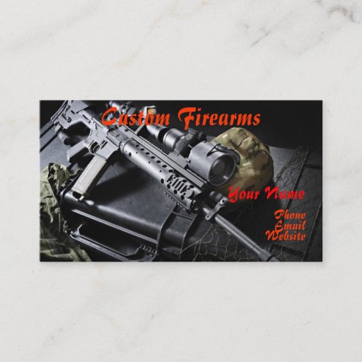 Customizable FFL dealer business card 8
