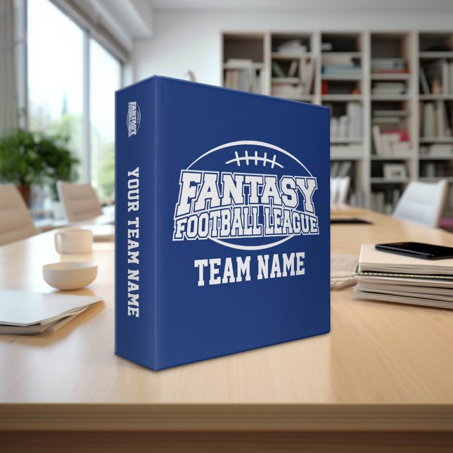 FFL Fantasy Football League Planner Binder (Custom Sports Theme Binder)