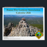 FFLA Lookout Calendar 2026<br><div class="desc">The images in this calendar are the results of a contest hosted by the Forest Fire Lookout Association and feature photos taken between October 1,  2024,  and October 1,  2025. They highlight and celebrate the history and role of fire lookouts in wildland conservation.</div>