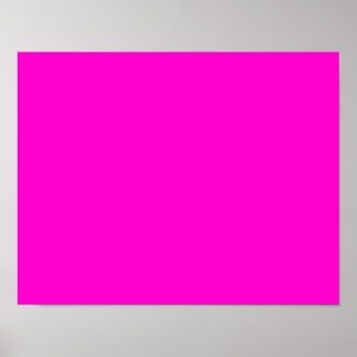 ffoocc HOT PINK SOLID BACKGROUND COLOR TEMPLATE Poster