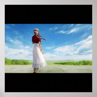 FFVII Aerith Background  Poster