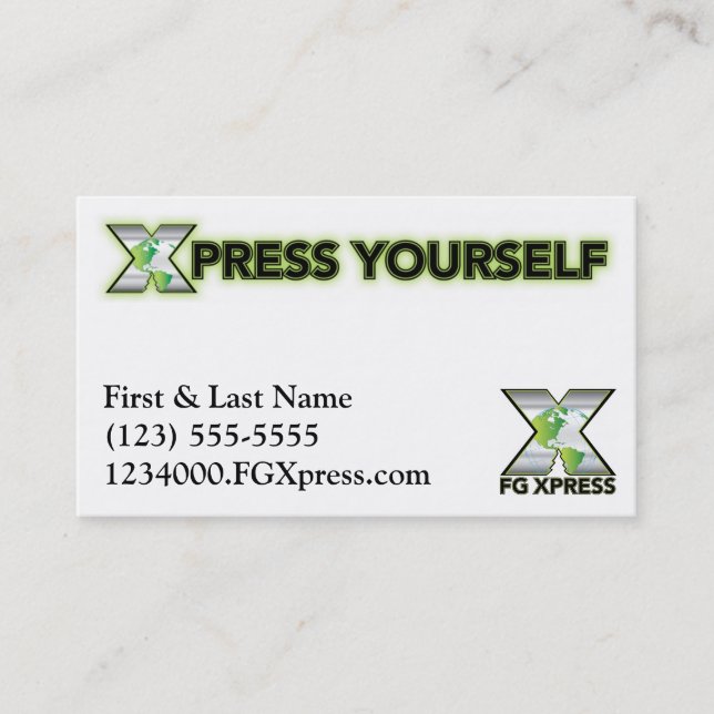 FG Xpress Biz Card #1 (Front)