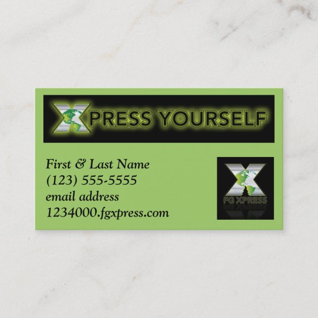 FG Xpress Biz Card #3 (Front)