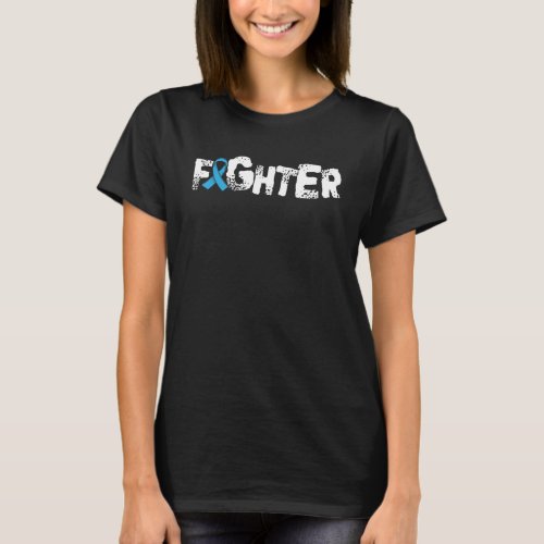Fghter1 Lymphedema Awareness Supporter Ribbon T_Shirt