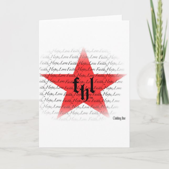FHL (Faith, Hope & Love) All Star Logo Card (Front)