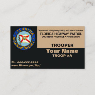 FHP Florida Highway Patrol Business Card