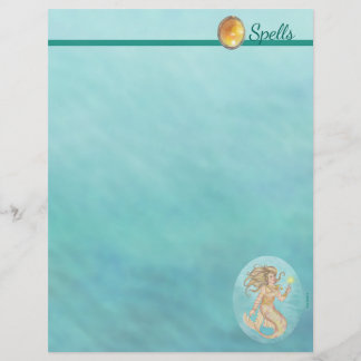 Fia Mermaid Sea Queen Fantasy Spell Page