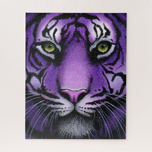 Fiala Purple Tiger Wild Cat Myka Jelina Art Puzzle