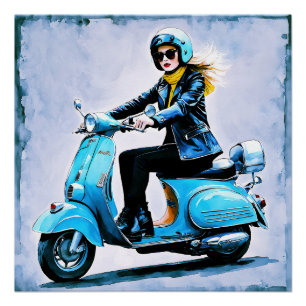 “Fiamma” “Corsa Elegante” – Elegant Ride Poster