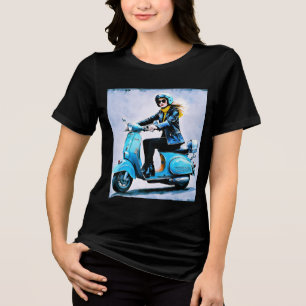 “Fiamma”  “Corsa Elegante” – Elegant Ride     Tri-Blend Shirt