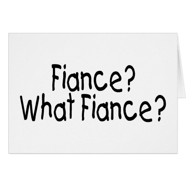 Fiance, What Fiance Cards (Front Horizontal)