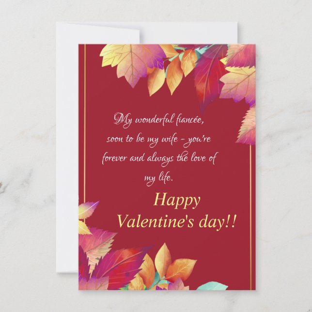 Fiancée  card (Front)