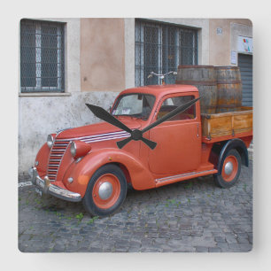 Fiat 1100 Pickup Square Wall Clock