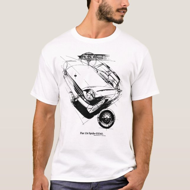 FIAT 124 SPIDER437 T-Shirt (Front)