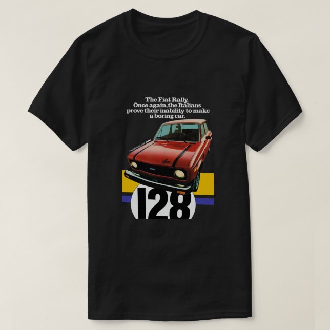 FIAT 128 RALLY Classic T-Shirt (Design Front)