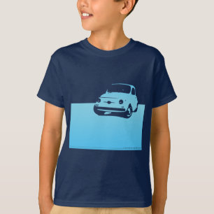 Fiat 500, 1959 - Lt blue on dark shirts