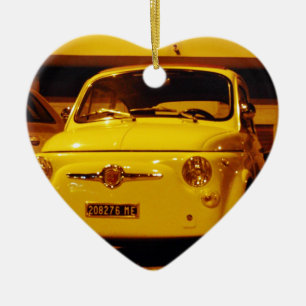 Fiat 500 Abarth. Ceramic Ornament