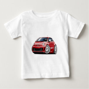 Fiat 500 Abarth Red Car Baby T-Shirt