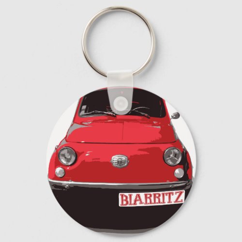 Fiat 500 Biarritz Keychain