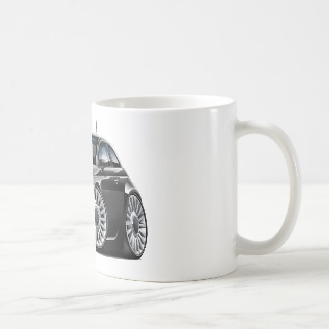 Fiat 500 Black Car Coffee Mug (Right)
