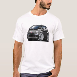 Fiat 500 Black Car T-Shirt