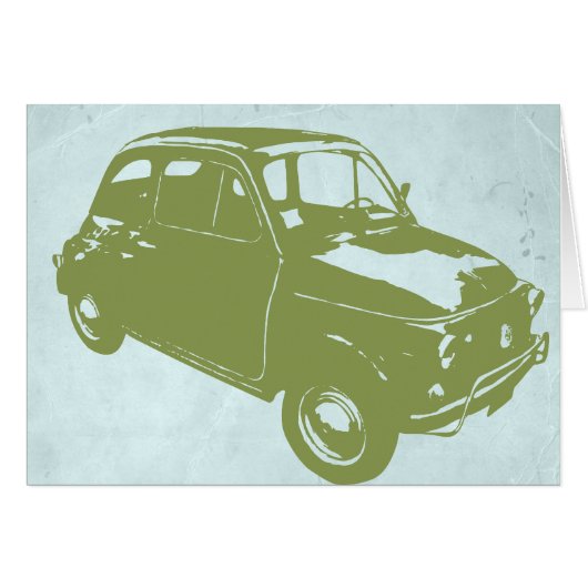 Fiat 500 cards (Front Horizontal)