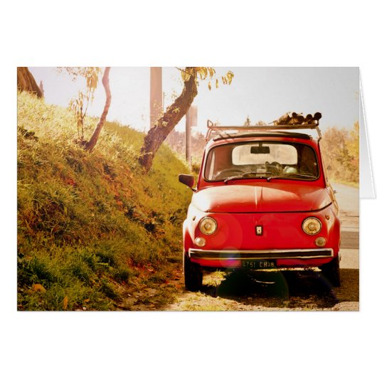 Fiat 500, Cinquecento in Italy Cards (Front Horizontal)
