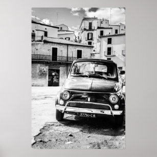 Classic Fiat 500 Posters Prints Zazzle
