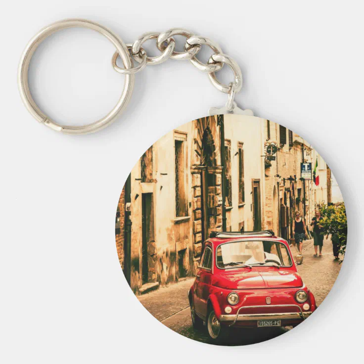 Fiat 500 CLASSIC keyring FRONT 