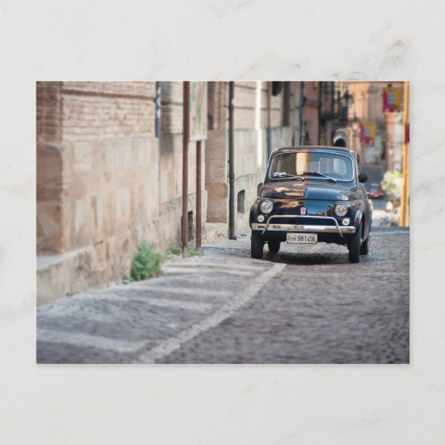 Fiat 500, Cinquecento in Lanciano, Italy Postcard (Front)