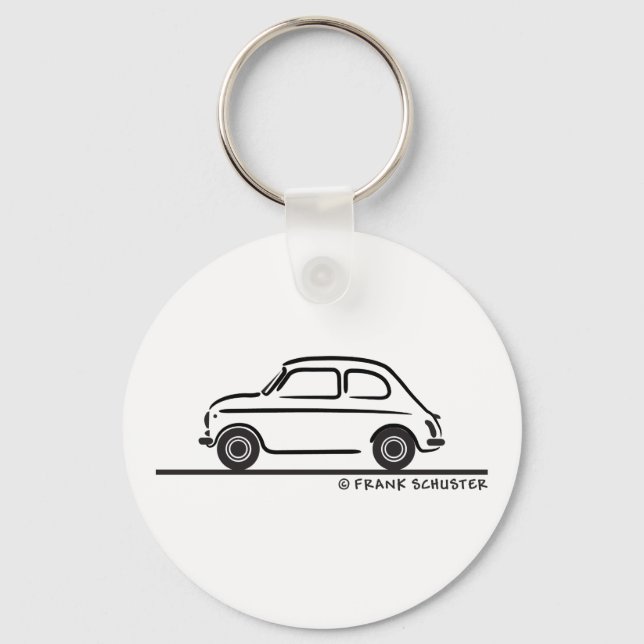 Fiat 500 Cinquecento Keychain (Front)
