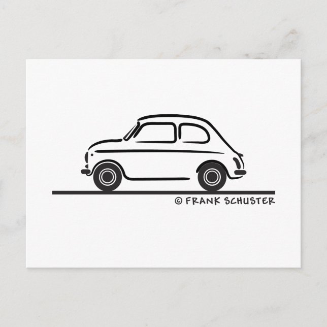 Fiat 500 Cinquecento Postcard (Front)