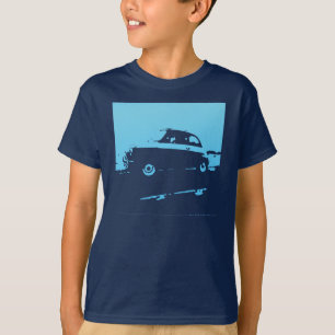 Fiat 500 classic - Light blue on dark shirts