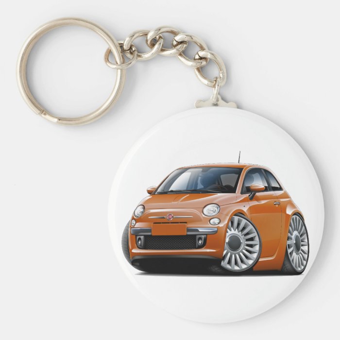 Fiat 500 Copper Car Key Chain