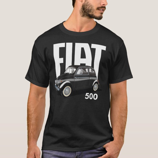 Fiat 500 Cute Classic Car Classic T-Shirt (Front)