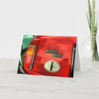 Fiat 500 Greetings Card