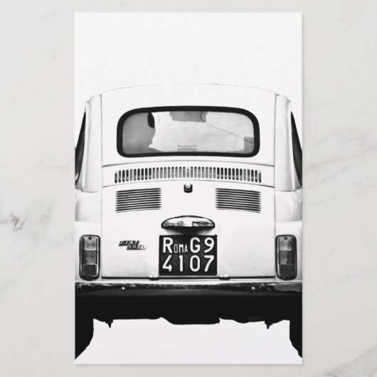 Fiat 500 in Rome, Italy. (Front)