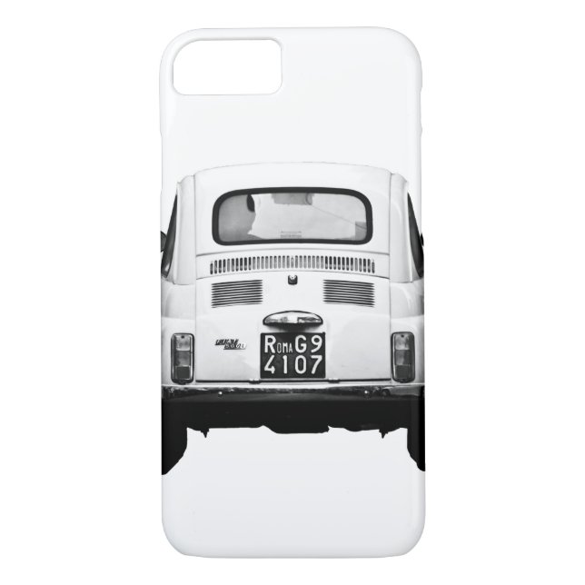 Fiat 500 in Rome, Italy. Case-Mate iPhone Case (Back)