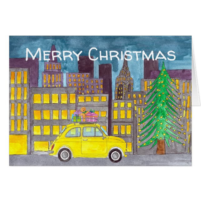 Fiat 500 in the City Customizable  (Front Horizontal)