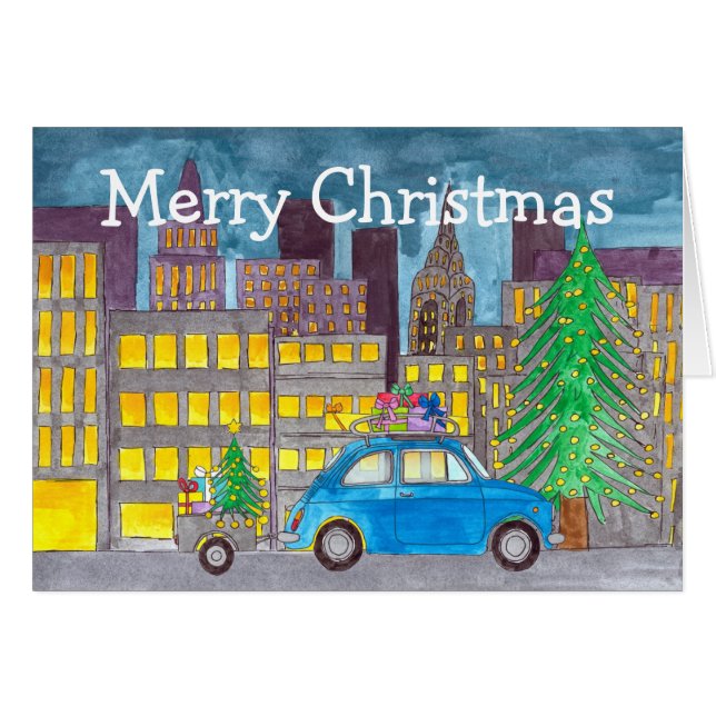 Fiat 500 in the City Customizable  (Front Horizontal)