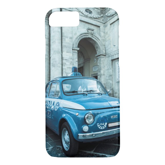 Fiat 500 Police car iPhone 7 case in Italy, Rome (Back)