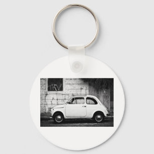 Fiat 500 Rome, Italy Keychain