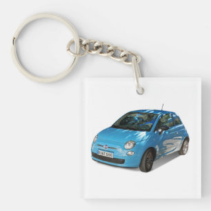 Fiat 500 Square (single-sided) Keychain