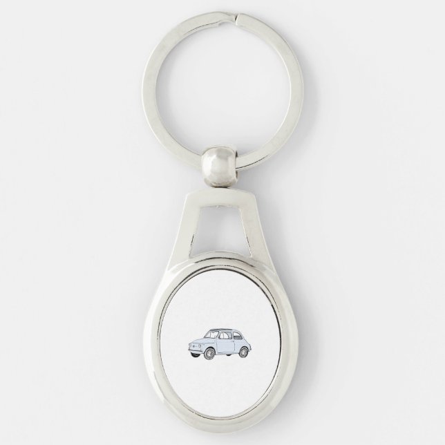 Fiat 500 Topolino Keychain (Front)