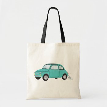 Fiat 500 Tote Bag by flopsock at Zazzle