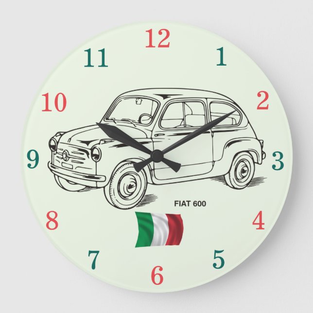 Fiat 600 Wall Clock (Front)