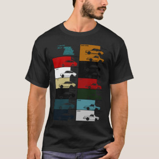 FIAT 850 SPORT COUPE SPIDER COLOUR CHART63 T-Shirt