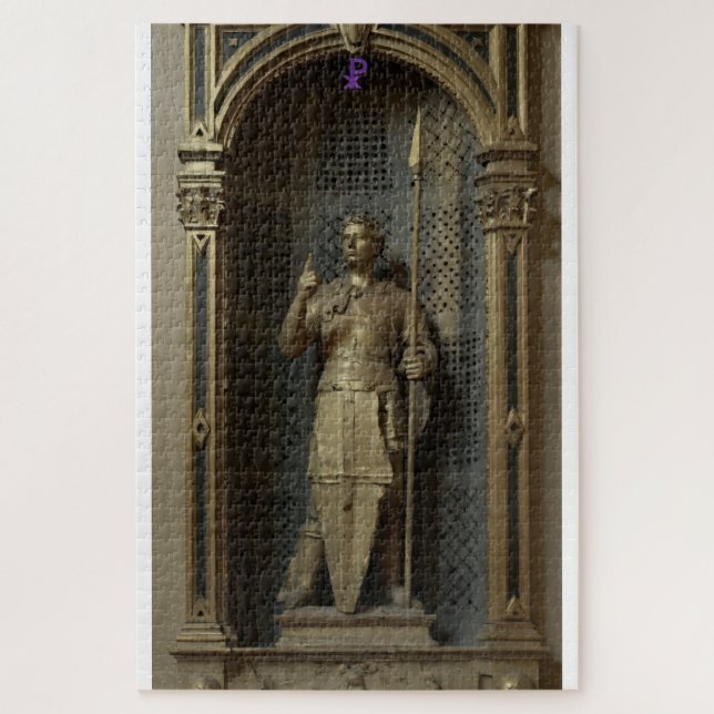 FIAT AMOR SEMPER FIDELIS S. GEORGIE TRIBVTE IH☧SV JIGSAW PUZZLE (Vertical)